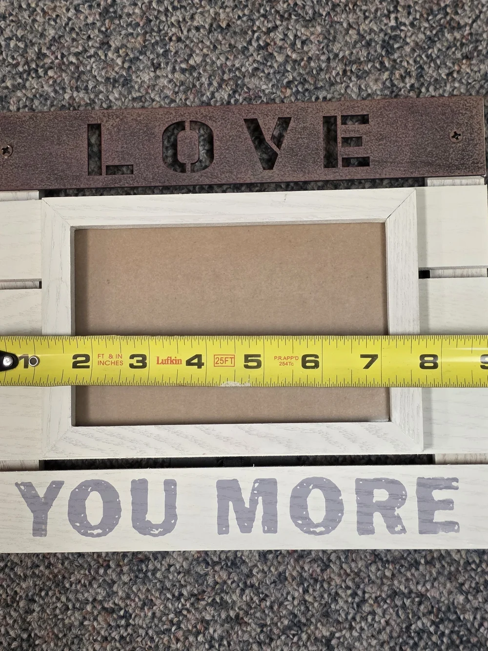 New View Love You More 4x6 Rustic Picture Frame Farmhouse Decor